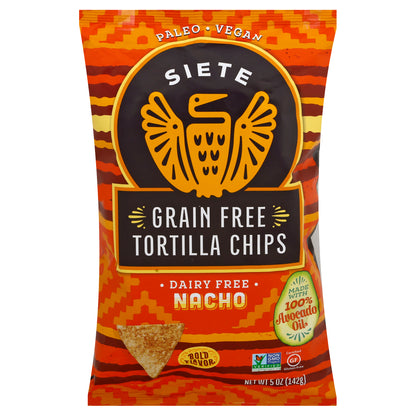 Siete Grain Free Nacho Tortilla Chips 5 oz