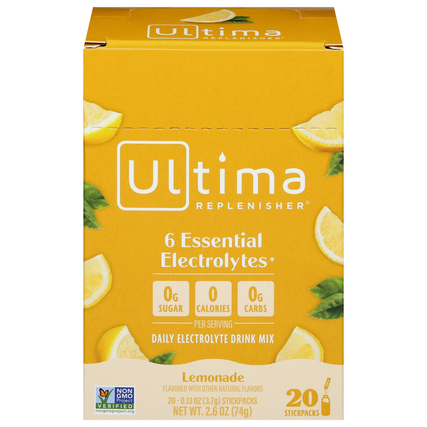 Ultima Replenisher Lemonade Electrolyte Drink Mix 20 - 0.13 oz Stickpacks