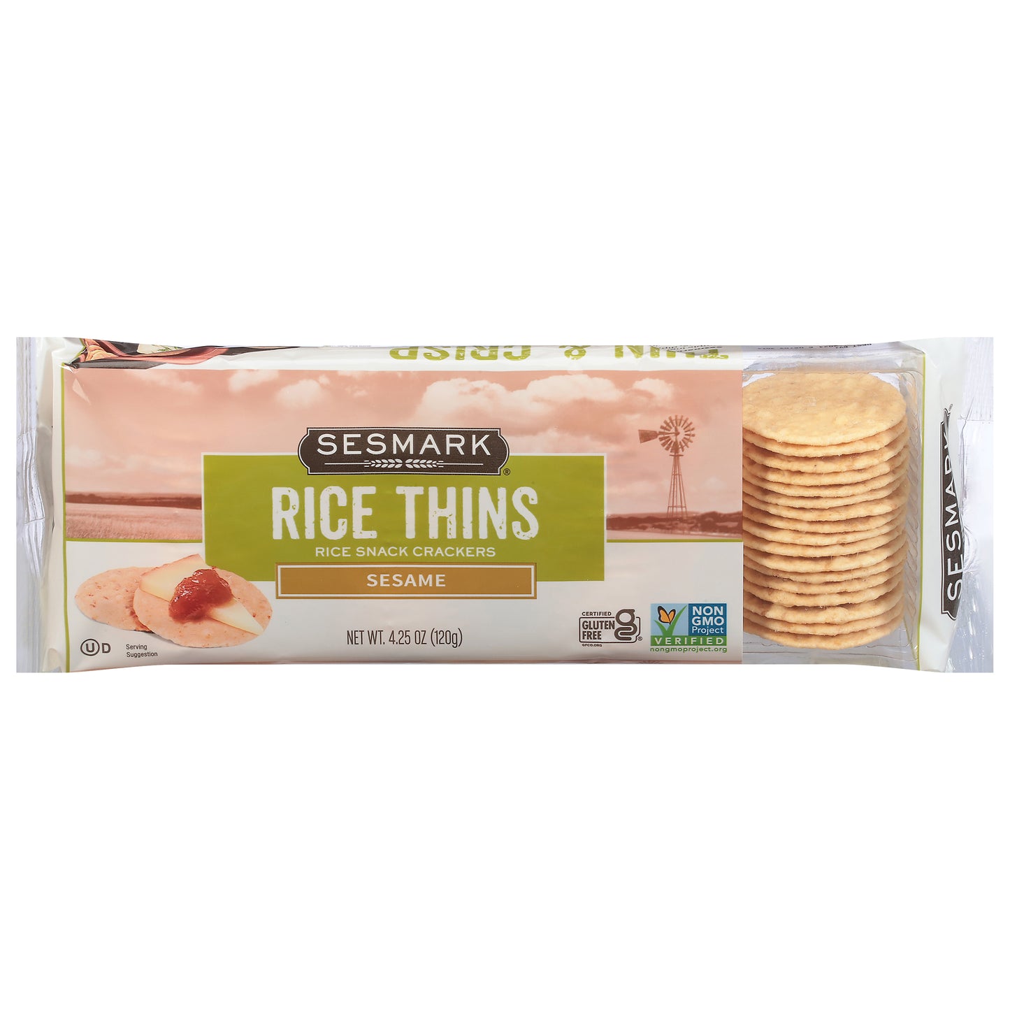 Sesmark Sesame Rice Thins 4.25 oz