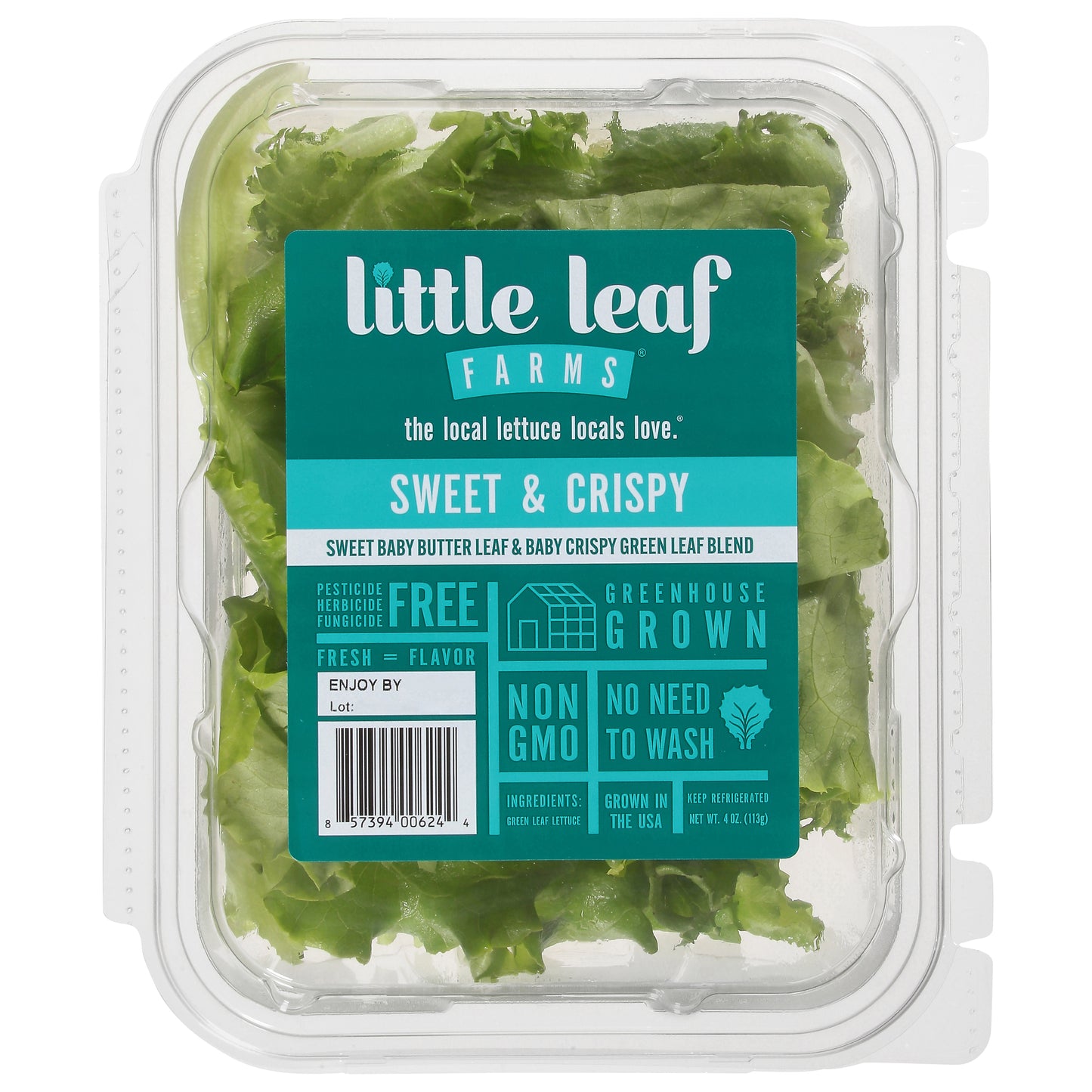 Little Leaf Farms Sweet & Crispy Lettuce 4 oz