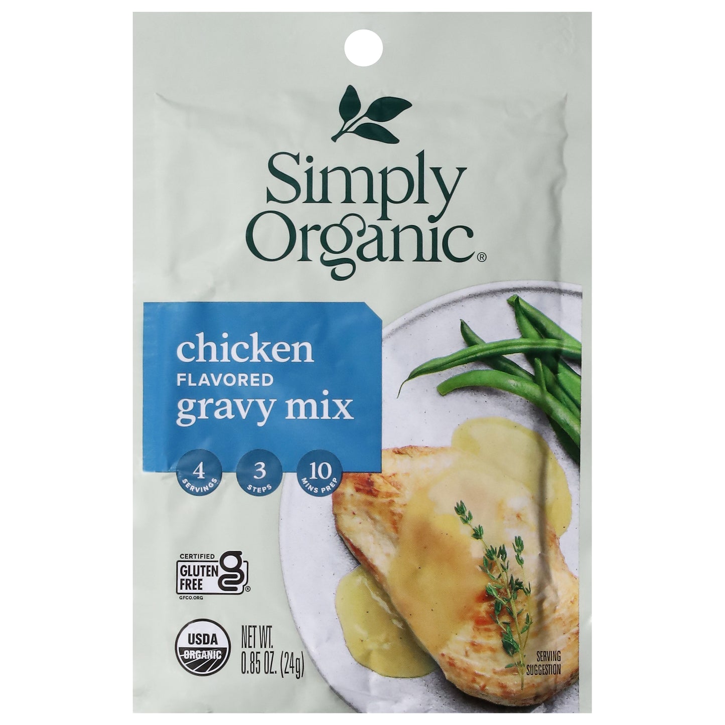 Simply Organic Chicken Flavored Gravy Mix 0.85 oz