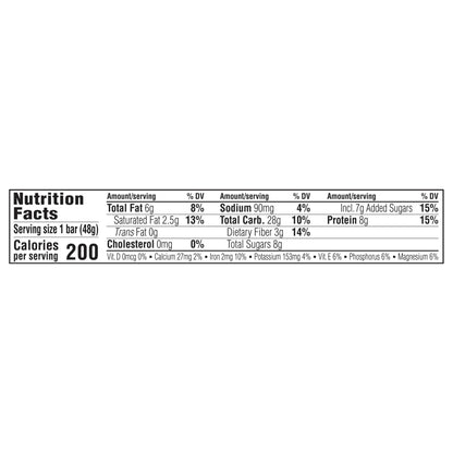 LUNA Bar - Chocolate Peppermint Stick Flavor - Snack Bars - Non-GMO - Gluten-Free Protein Bars - Made with Organic Oats (1 Count)