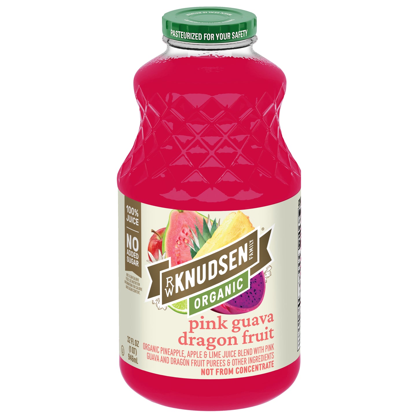 RW Knudsen Family Organic Pink Guava Dragon Fruit Juice 32 fl oz