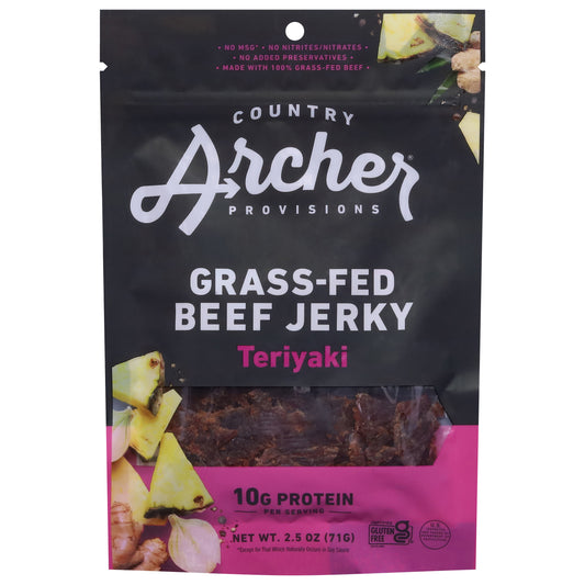 Country Archer Grass-Fed Teriyaki Beef Jerky 2.5 oz
