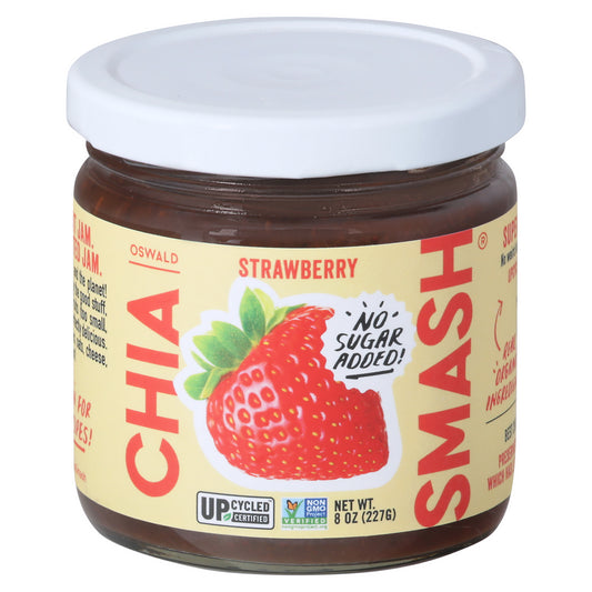 Oswald No Sugar Added Strawberry Chia Smash 8 oz