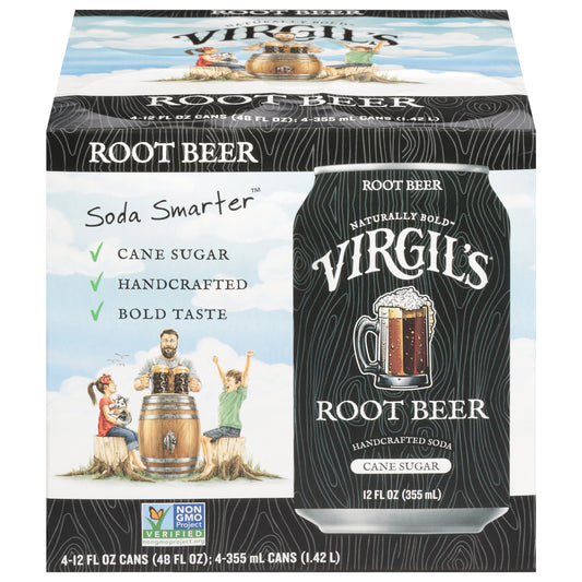 Virgil's Root Beer 4 - 12 fl oz Cans