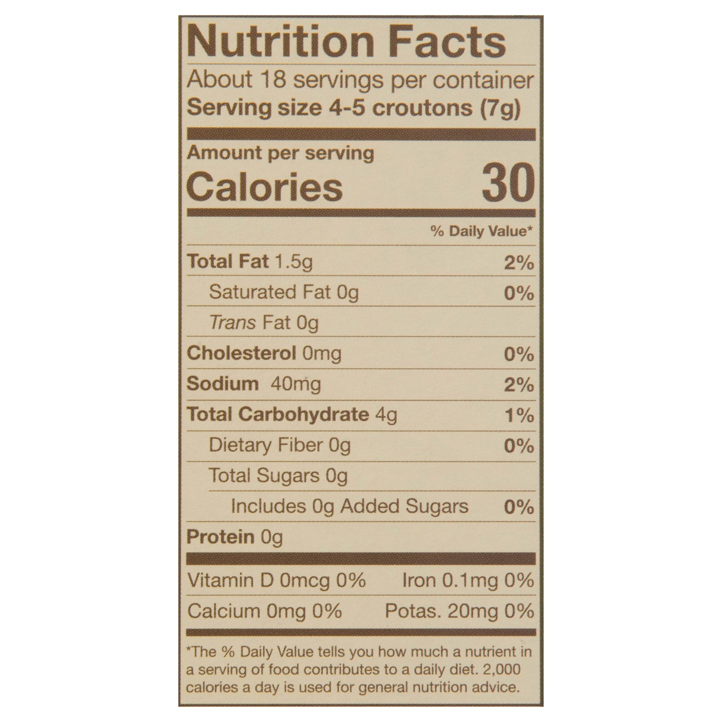 Olivia's Gluten Free Garlic Croutons 4.5 oz