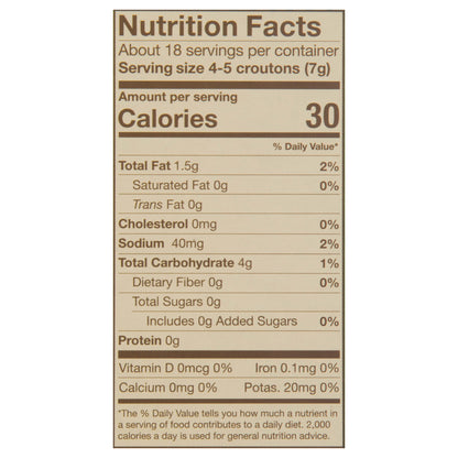 Olivia's Gluten Free Garlic Croutons 4.5 oz