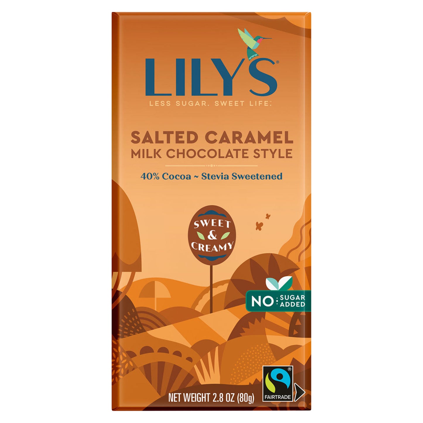 Lily's 40% Cocoa Salted Caramel Milk Chocolate Style 2.8 oz