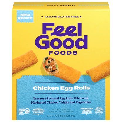 Feel Good Foods Chicken Egg Rolls 9 oz