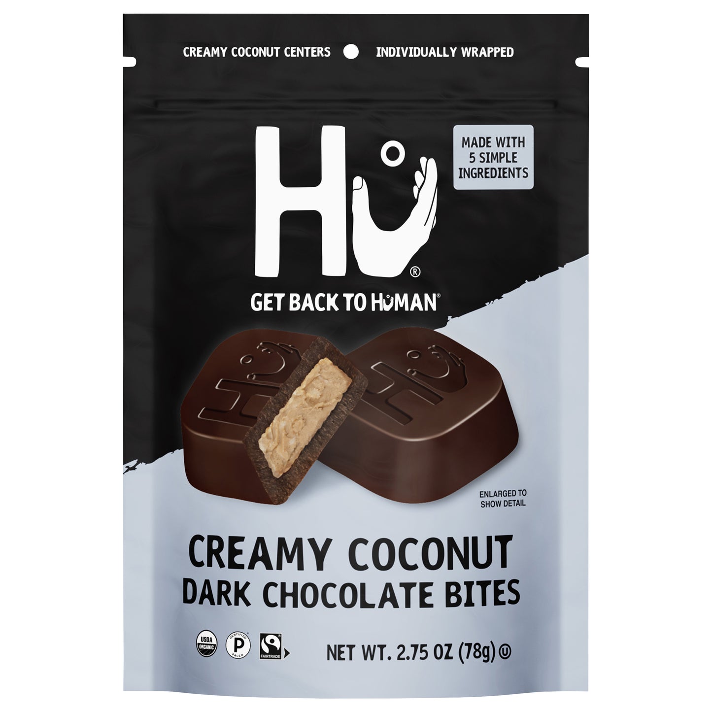 Hu Creamy Coconut Dark Chocolate Bites 2.75 oz