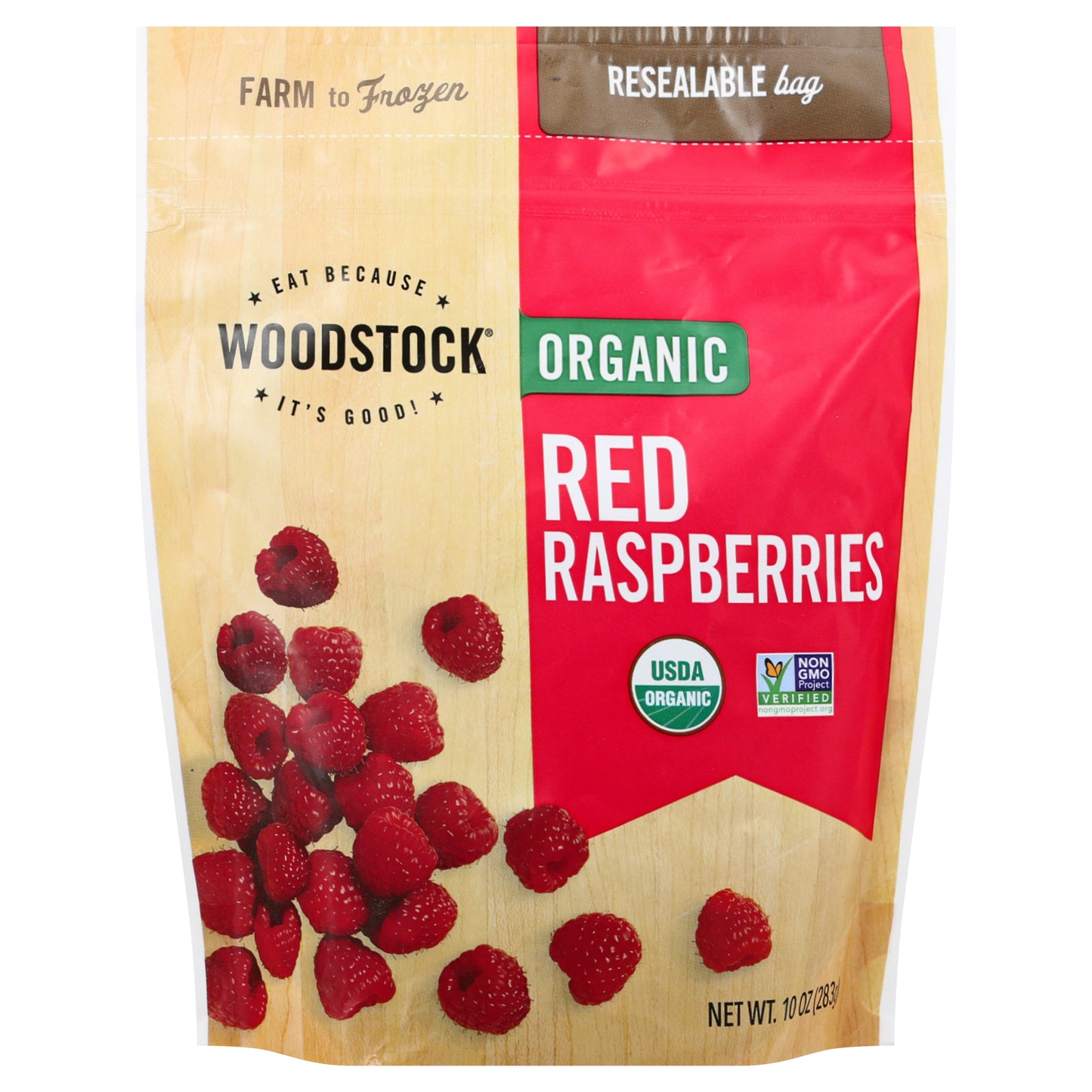 Woodstock Organic Red Raspberries 10 oz