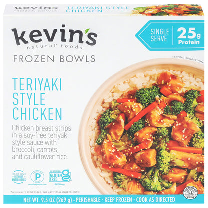Kevin's Natural Foods Teriyaki Style Chicken 9.5 oz