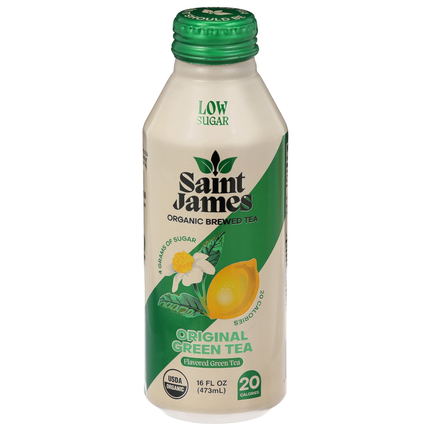 Saint James Low Sugar Original Green Tea 16 fl oz