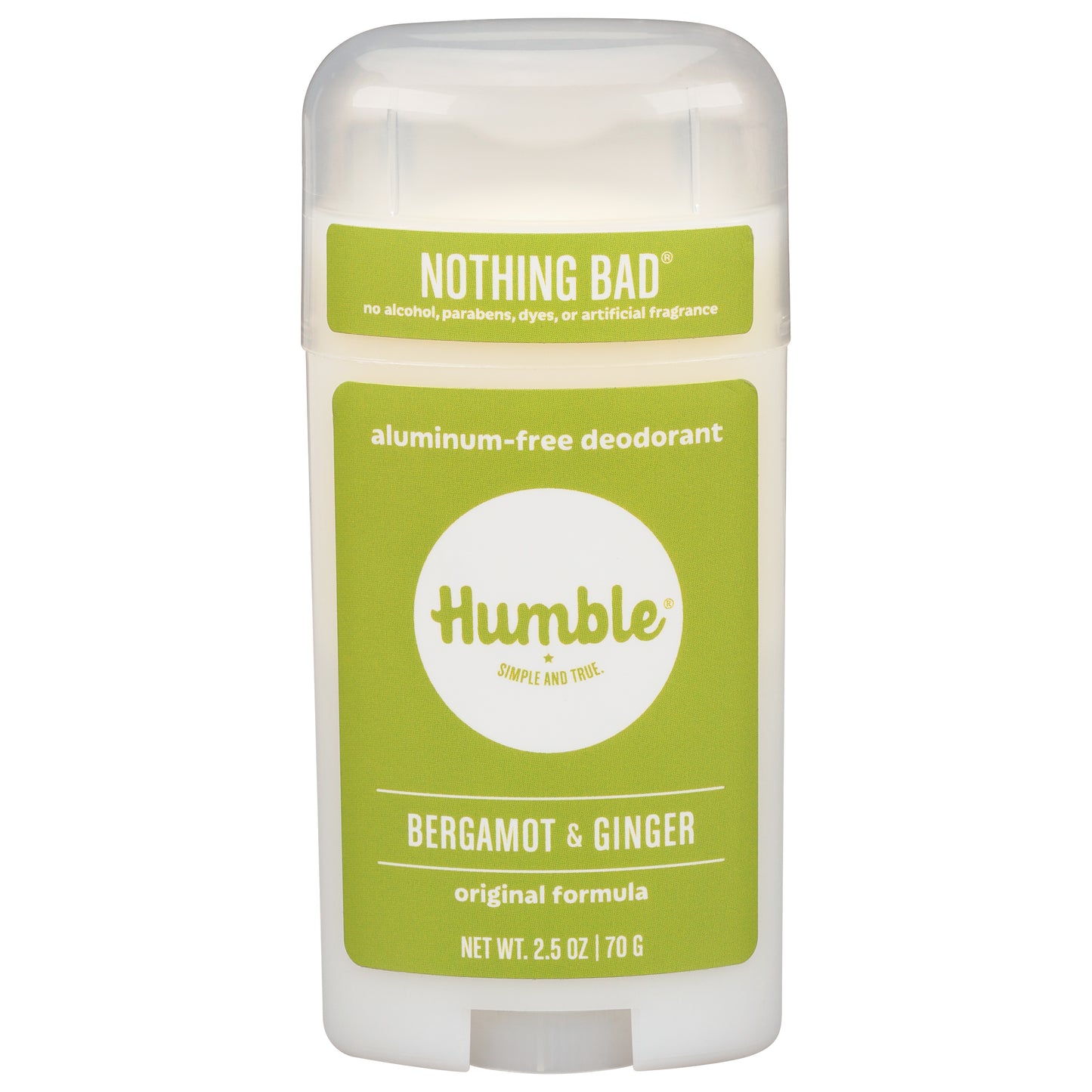 Humble Nothing Bad Aluminum-Free Original Formula Bergamot & Ginger Deodorant 2.5 oz