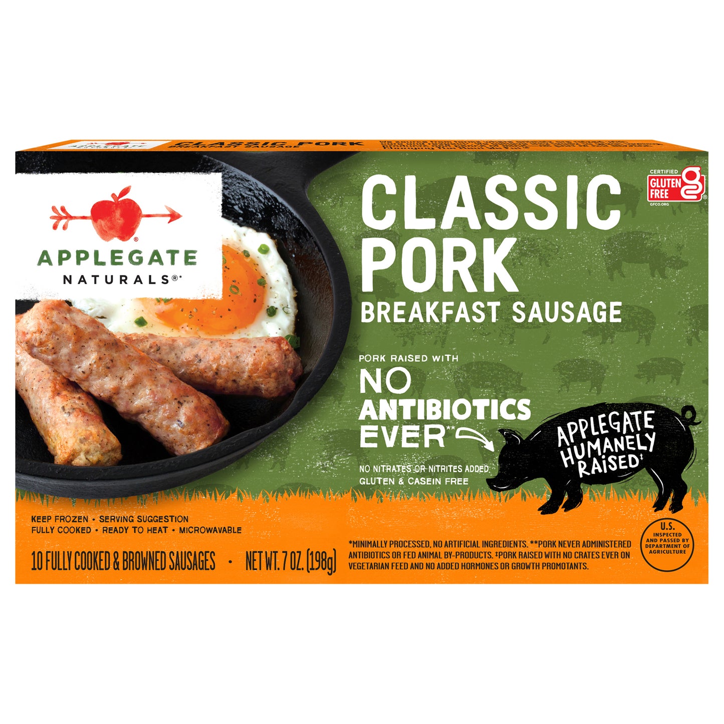 Applegate Naturals Classic Pork Breakfast Sausage 10 ea