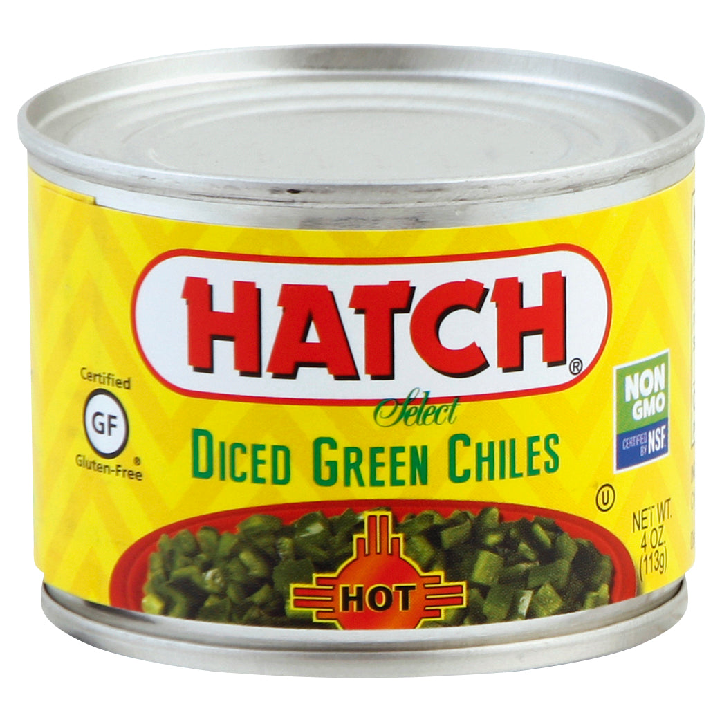 Hatch Green Chiles 4 oz- DICED GREEN CHILES HOT