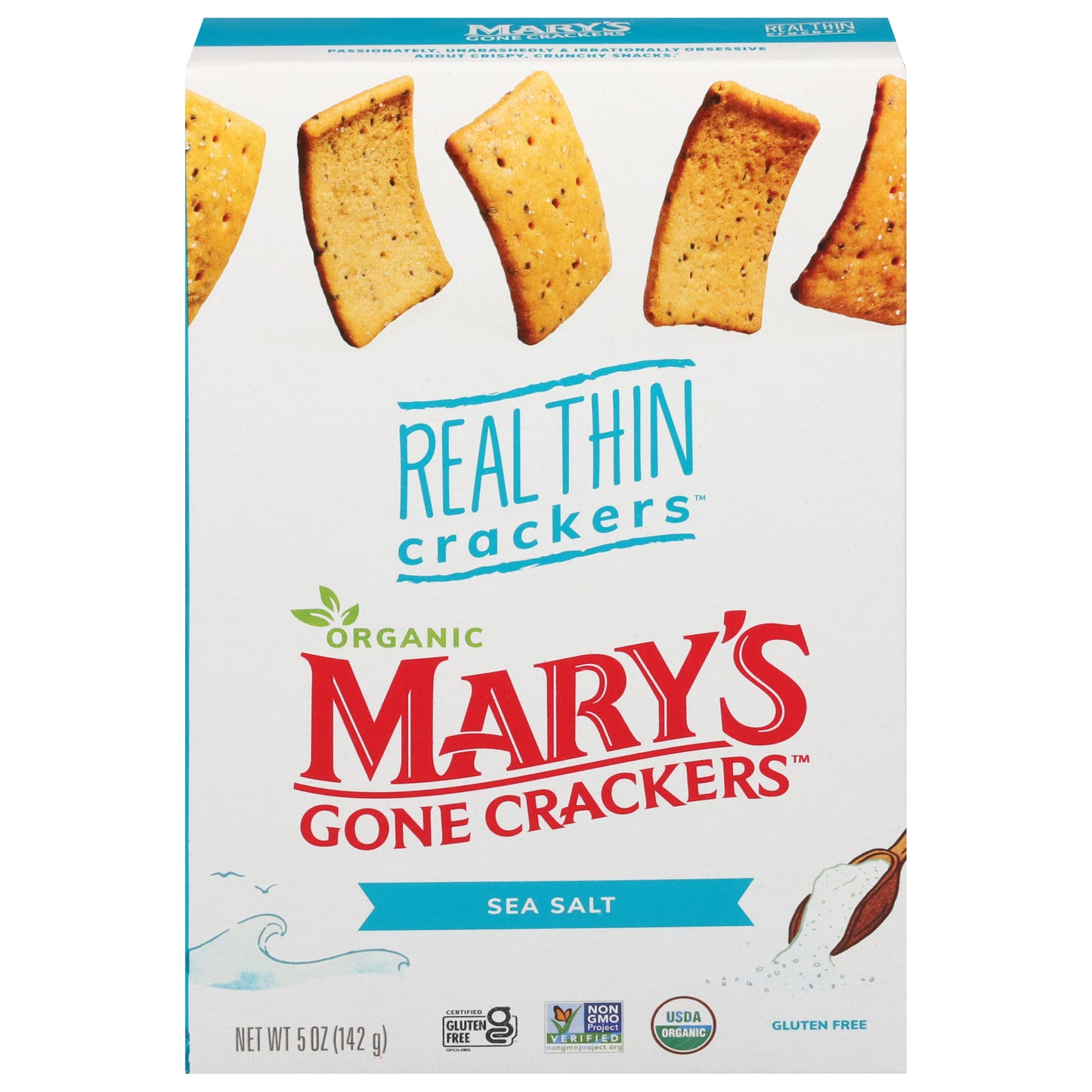 Mary's Gone Crackers Real Thin Sea Salt Crackers 5 oz