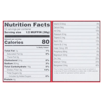 Food for Life Flourless 7-Sprouted Grains English Muffins 6 ea