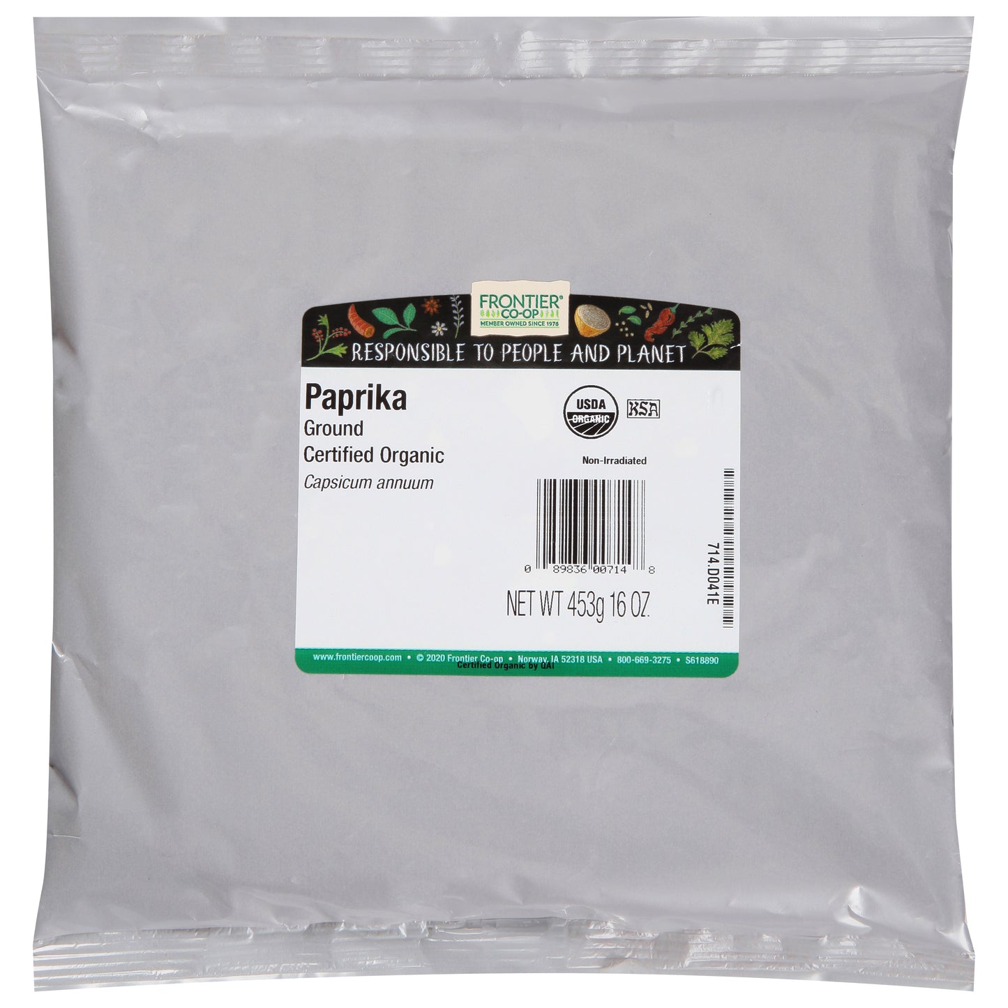 Frontier Co-op Ground Paprika 16 oz