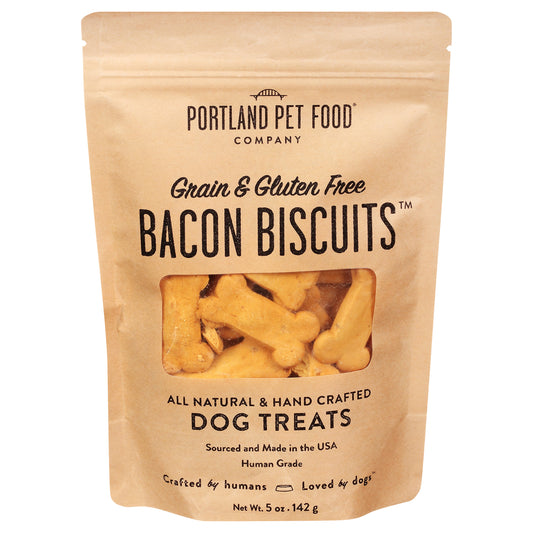 Portland Pet Food Bacon Biscuits Dog Treats 5 oz