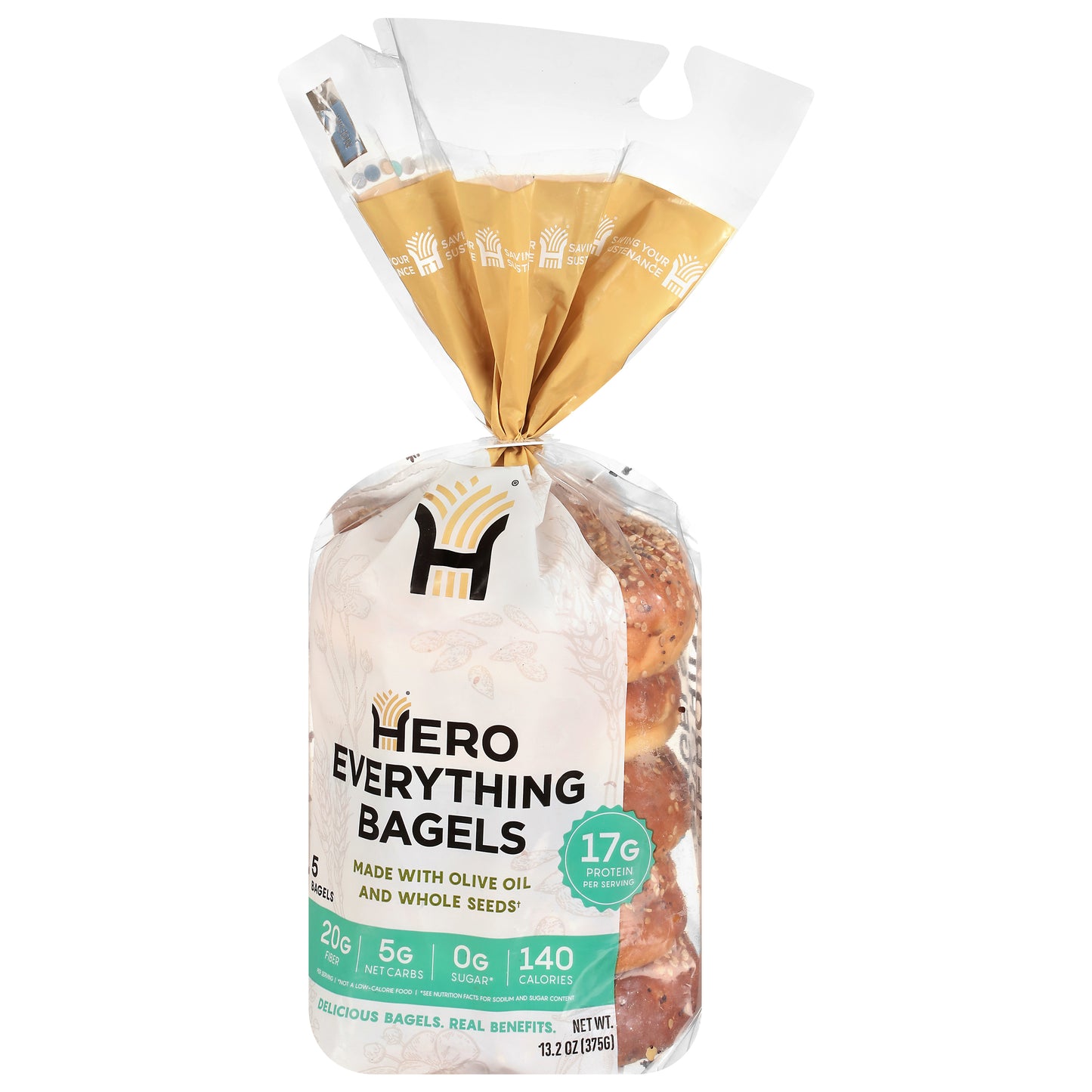 Hero Everything Bagels 5 Each