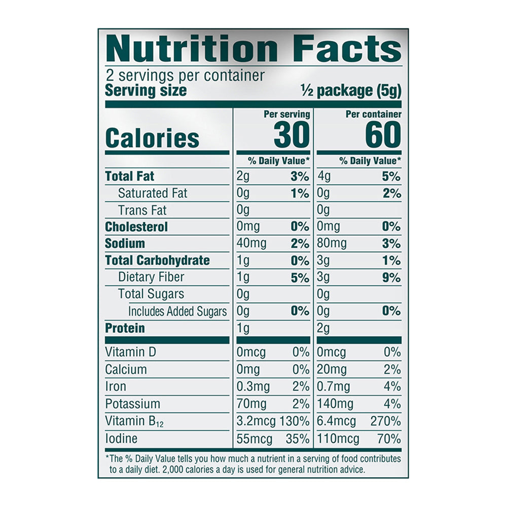 gimme Seaweed Organic Premium Roasted Seaweed Snack, Sea Salt, .35oz