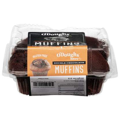O'Doughs Double Chocolate Muffins 4 Each
