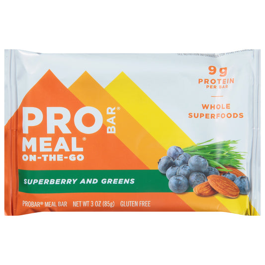 Probar On-the-Go Superberry and Greens Meal Bar 3 oz