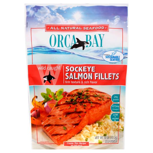 Orca Bay Seafoods Salmon Fillets 10 oz