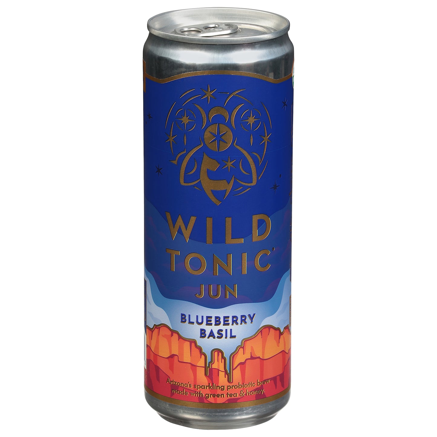 Wild Tonic Blueberry Basil Kombucha 12 fl oz