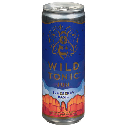 Wild Tonic Blueberry Basil Kombucha 12 fl oz