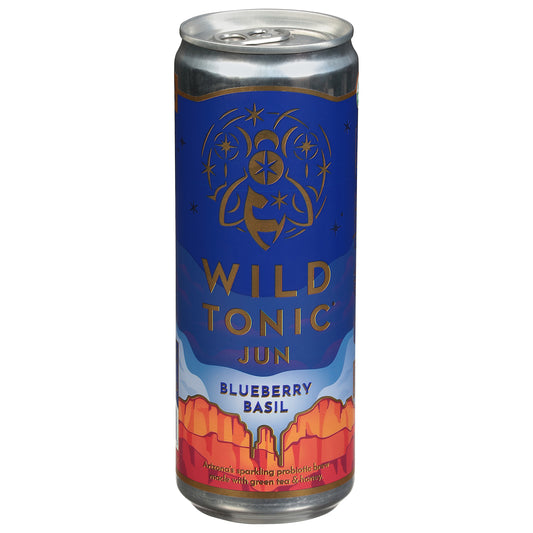 Wild Tonic Blueberry Basil Kombucha 12 fl oz