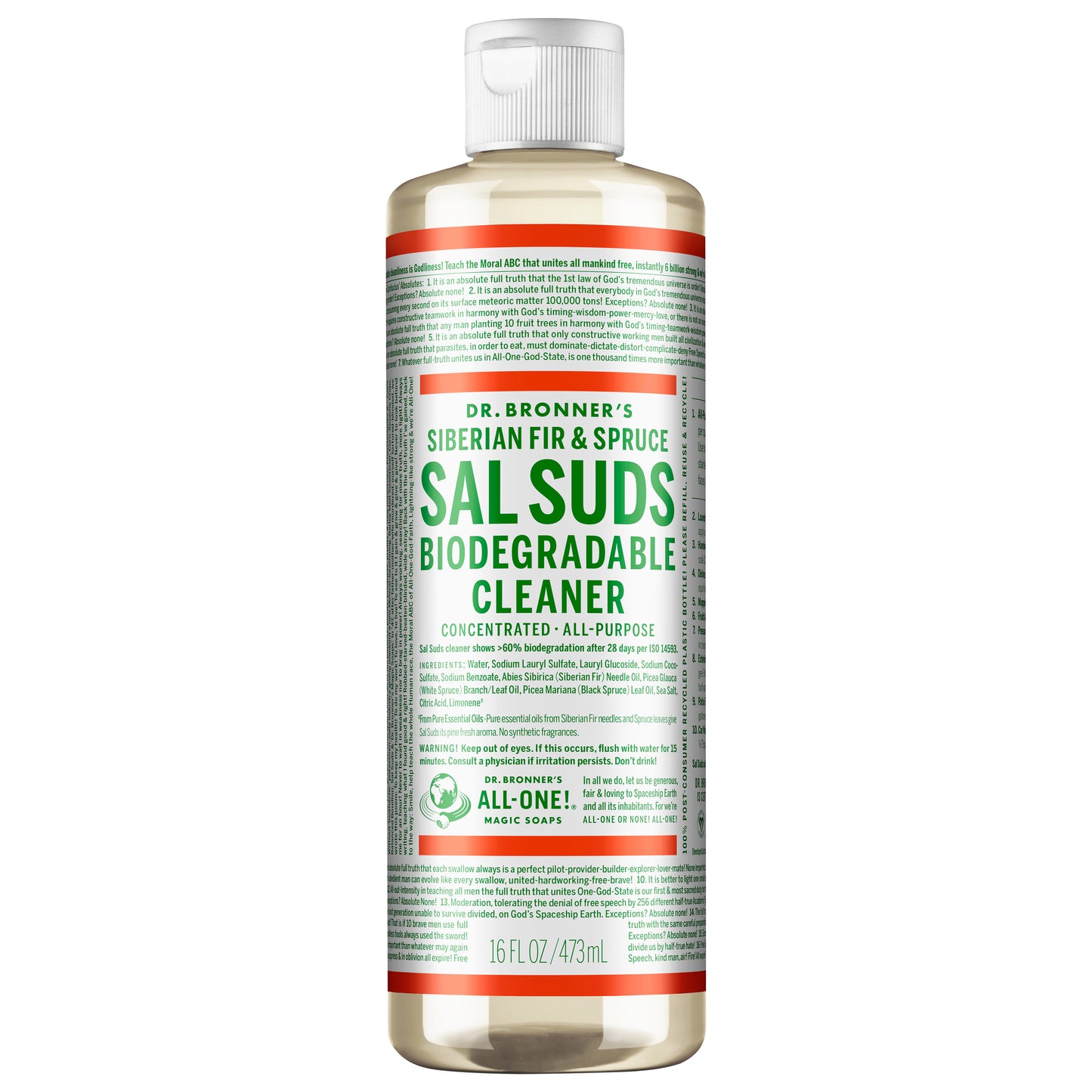 Dr. Bronner's Sal Suds Biodegradable Cleaner - 16 oz