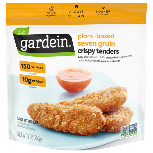 Gardein Seven Grain Crispy Plant-Based Chick'n Tenders, Vegan, Frozen, 9 oz.