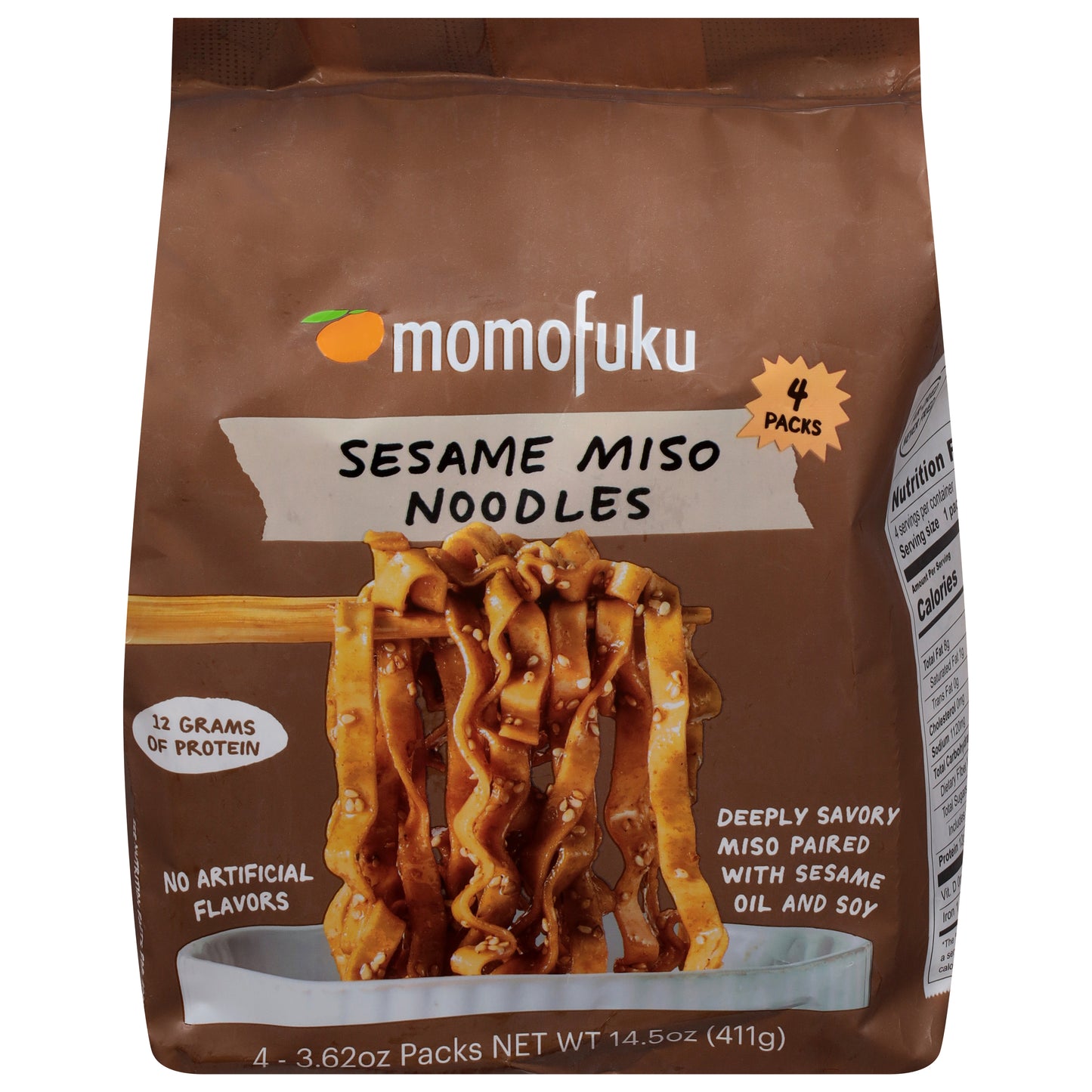 Momofuku Sesame Miso Noodles 4 - 3.62 oz Packs