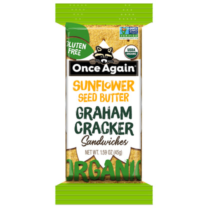 Once Again Organic Sunflower Seed Butter Graham Cracker Sandwiches 1.59 oz