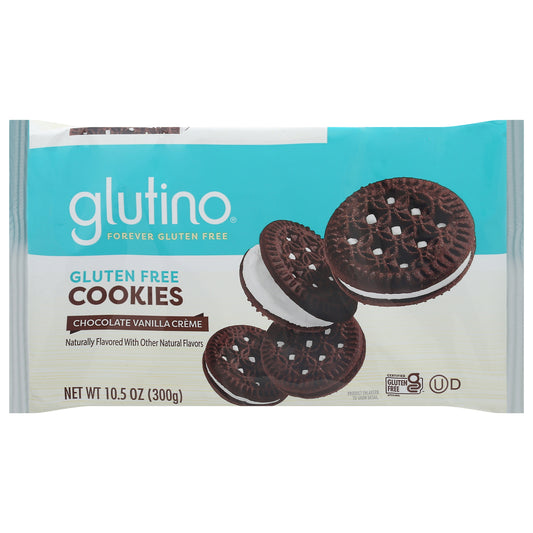 Glutino Gluten Free Chocolate Vanilla Creme Cookies 10.5 oz