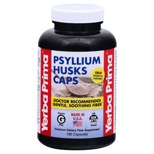 Yerba Prima Psyllium Husks Caps 180 ea