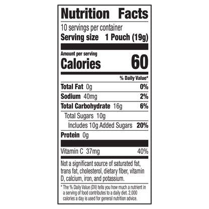 Annie's Organic Berry Patch Bunny Fruit Flavored Kids Snacks, Gluten Free School Lunch Snacks, 10 Ct, 7 oz