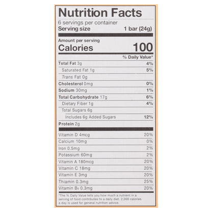 MadeGood Cookies & Creme Granola Bars 6 - 0.85 oz Bars