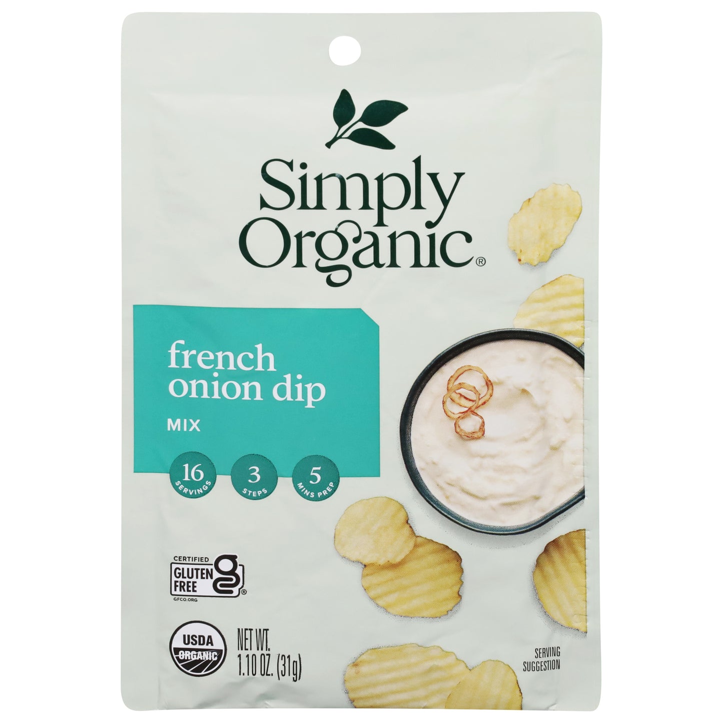 Simply Organic French Onion Dip Mix 1.10 oz