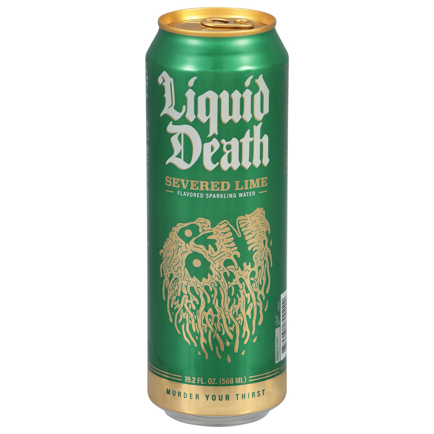 Liquid Death Sparkling Water, Severed Lime 19.2 oz King Size Can