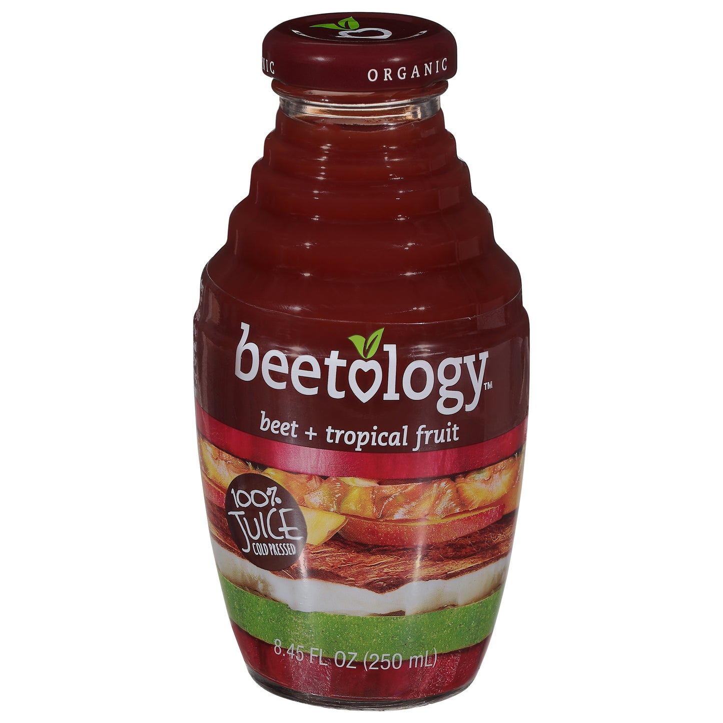 Beetology Cold Pressed Organic Beet + Tropical Fruit 100% Juice 8.45 fl oz