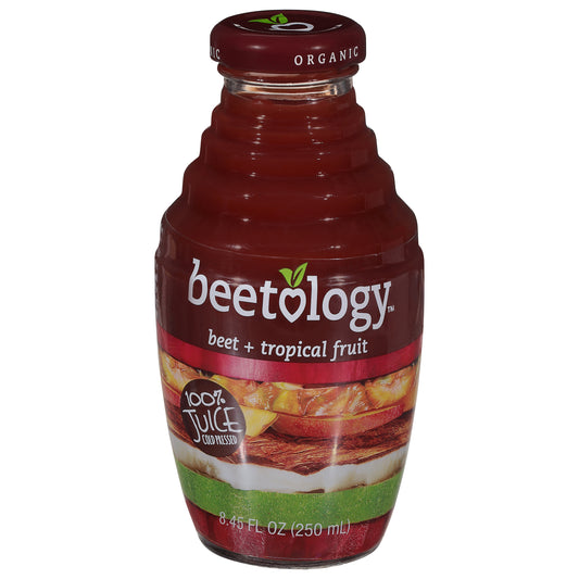 Beetology Cold Pressed Organic Beet + Tropical Fruit 100% Juice 8.45 fl oz