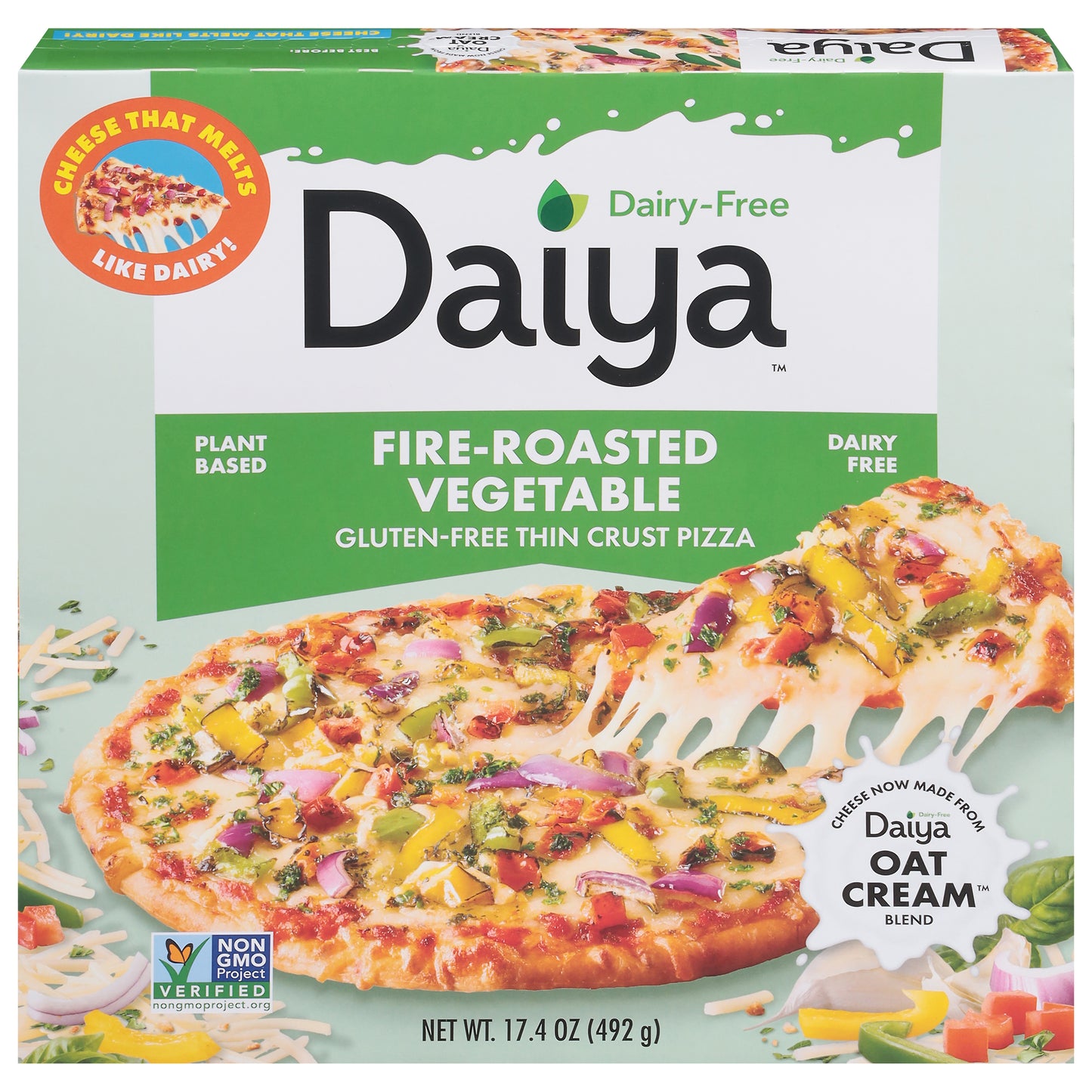 Daiya Gluten-Free Thin Crust Fire-Roasted Vegetable Pizza 17.4 oz
