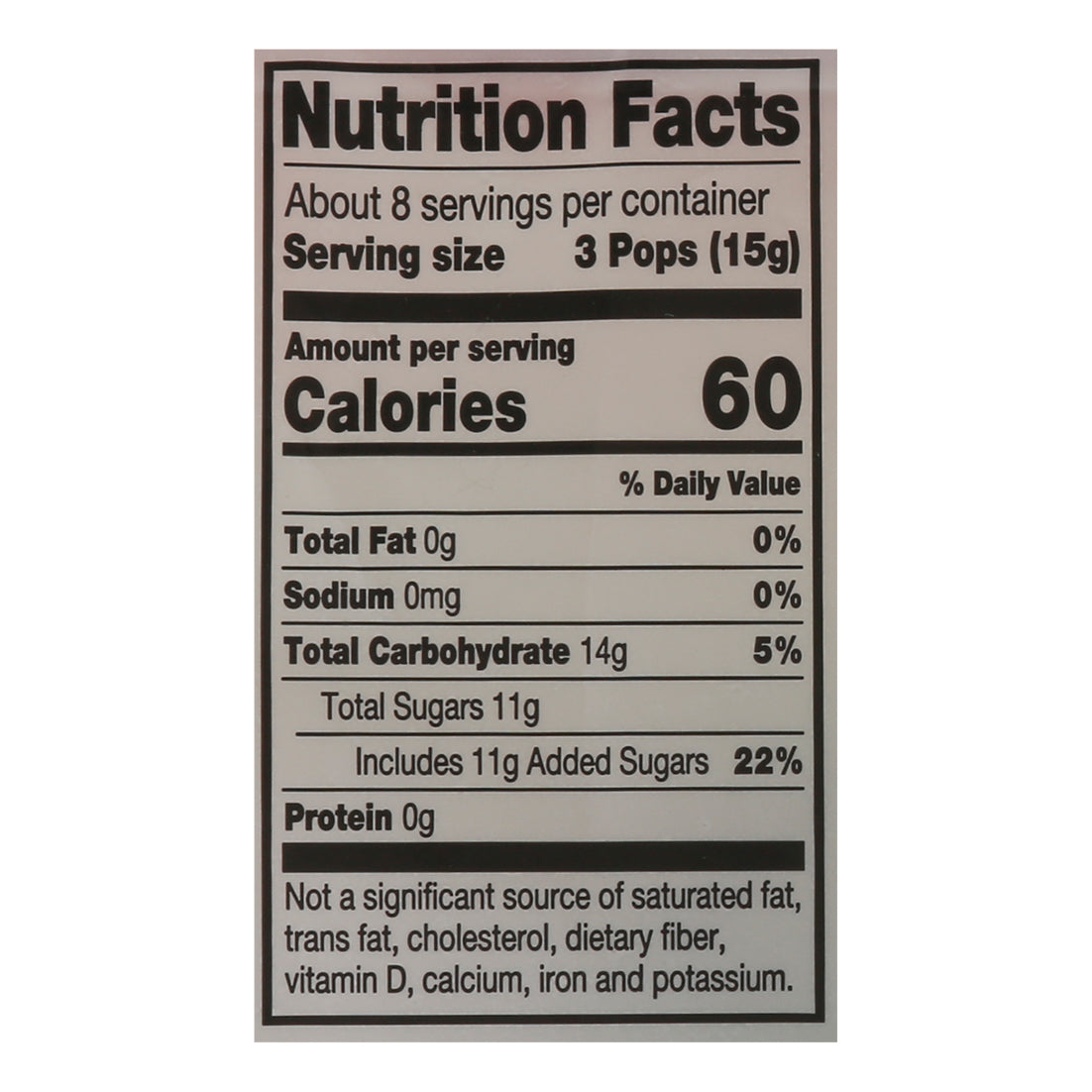 Charms Assorted Organic Pops 25 ea