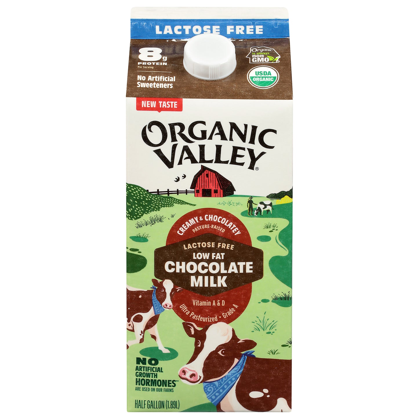 Organic Valley Low Fat Chocolate Milk 0.5 gal