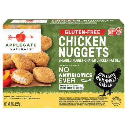 Applegate Natural Gluten-Free Chicken Nuggets, 8oz (Frozen)