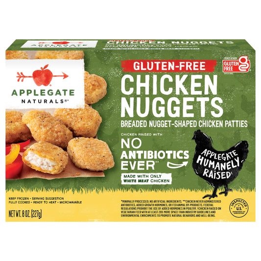 Applegate Natural Gluten-Free Chicken Nuggets, 8oz (Frozen)